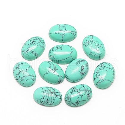 Synthetic Turquoise Cabochons G-R415-18x25-44-1