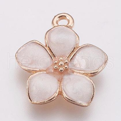 Zinc Alloy Enamel Pendants PALLOY-I124-10G-B-1