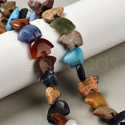 Natural & Synthetic Mixed Gemstone Beads Strands G-Z088-03-1