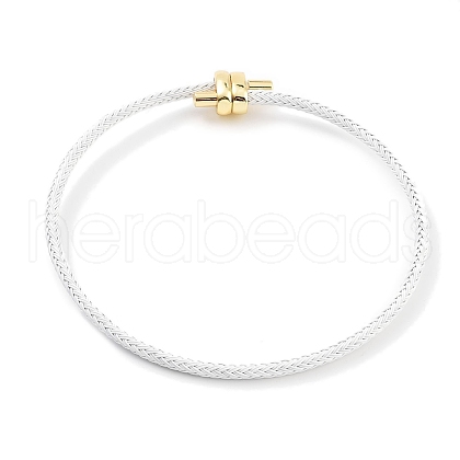 Braided Steel Wire Bracelets Making BJEW-H610-02G-03-1