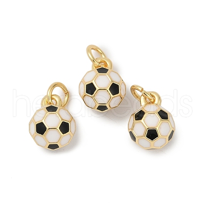 Brass Enamel Pendants KK-P294-38G-01-1