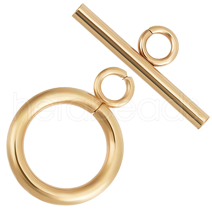 Beebeecraft 25 Sets 304 Stainless Steel Toggle Clasps STAS-BBC0005-87-1