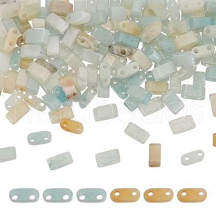 ARRICRAFT 1 Strand Natural Flower Amazonite Beads Strands G-AR0005-95-1