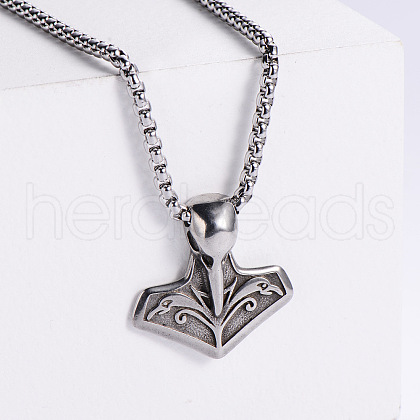 Anchor Punk Style Stainless Steel Pendant Men's Necklace Nightclub Accessory SZ0726-1-1