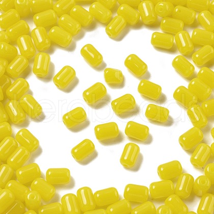Opaque Imitation Jade Glass Beads GLAA-Z012-02G-1