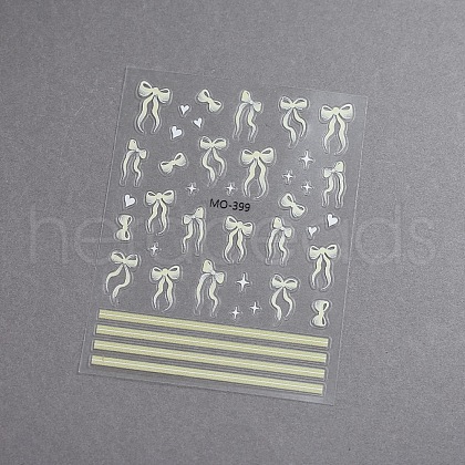 Bowknot Self Adhesive Nail Art Stickers Decals PW-WGDA9C4-04-1