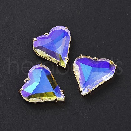 Brass Cubic Zirconia Pendants KK-A181-VF470-1-1