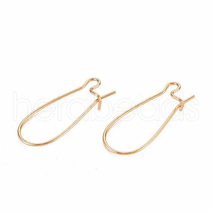 Brass Hoop Earrings KK-ZX022-09G-1