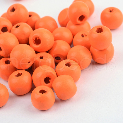 Natural Wood Beads WOOD-S662-9x10mm-A07-1