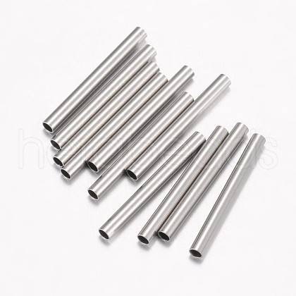 304 Stainless Steel Tube Beads STAS-G071-33P-1