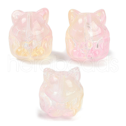 Transparent Spray Paint Glass Beads X1-GLAA-H035-01B-1