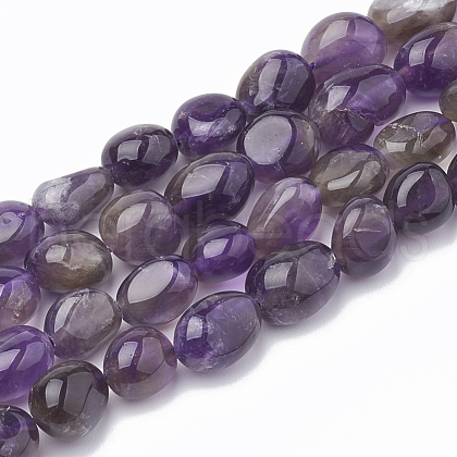 Natural Amethyst Beads Strands G-S264-09-1