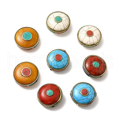 Brass Beeswax Beads KK-H437-08AG-1
