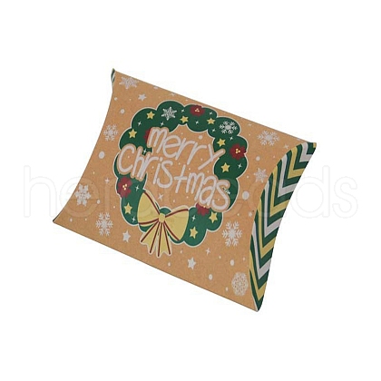 Christmas Theme Cardboard Candy Pillow Boxes CON-G017-02I-1