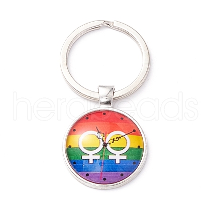 Pride Style Glass Keychain KEYC-F033-01D-1