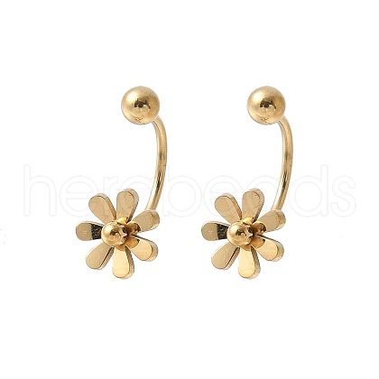304 Stainless Steel Stud Earrings EJEW-E603-01B-G-1