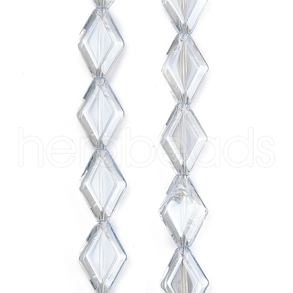 Electroplate Glass Beads Strands EGLA-B010-01A-PL02-1
