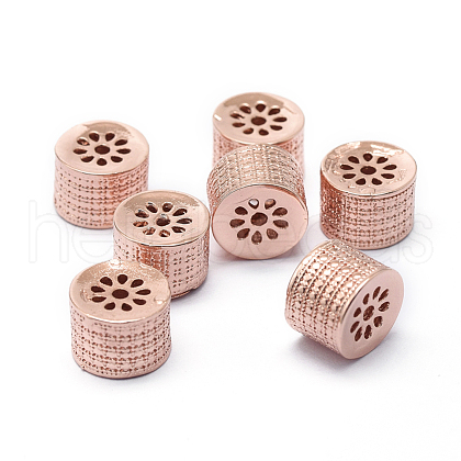 Rack Plating Brass Beads KK-O125-12RG-1