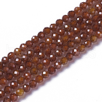 Cubic Zirconia Beads Strands G-F596-48H-3mm-1