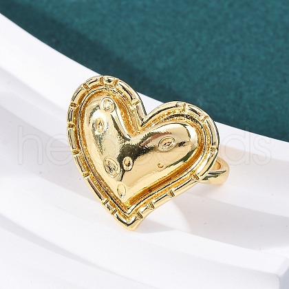 Brass Cuff Rings for Women RJEW-U047-35G-1