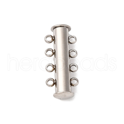 304 Stainless Steel Slide Lock Clasps STAS-A117-07B-P-1