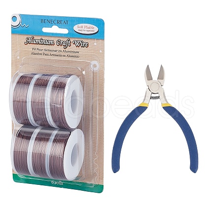 BENECREAT Round Aluminum Wire AW-BC0003-32E-0.8mm-1