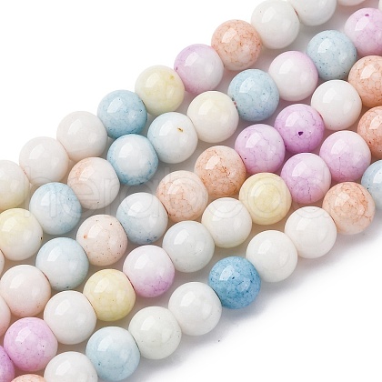 Opaque Glass Beads Strands GLAA-T031-01O-06-1