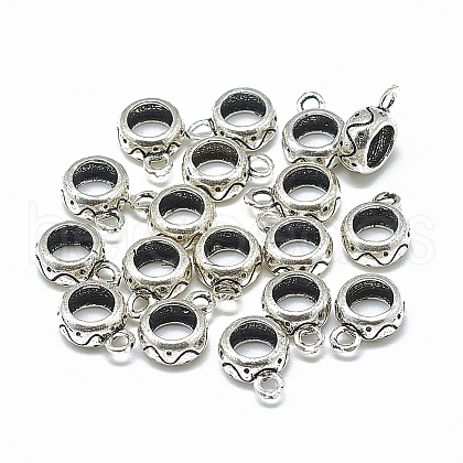 Thailand 925 Sterling Silver Tube Bails STER-T002-17AS-1