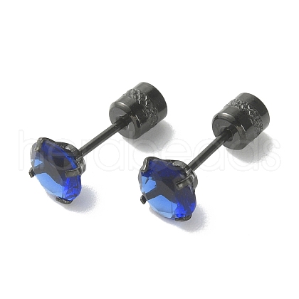 Cubic Zirconia Diamond Stud Earrings EJEW-TAC0015-20B-05-1