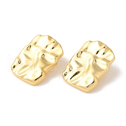 Rack Plating Brass Stud Earrings EJEW-B062-24G-1
