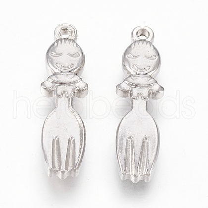 Tarnish Resistant 201 Stainless Steel Pendants STAS-O118-38P-1