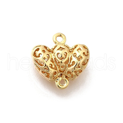 Brass Connector Charms KK-E792-13G-1