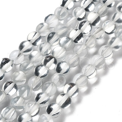 Synthetic Moonstone Beads Strands G-P528-J01-09-1