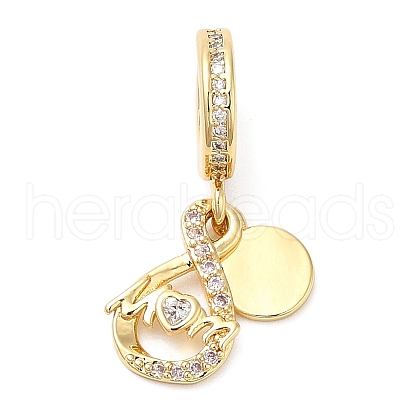 Rack Plating Brass Pendants KK-D027-07G-1