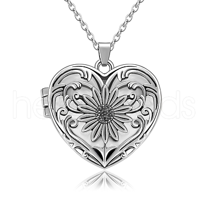 Alloy Heart Pendant Necklaces PW-WG44253-01-1