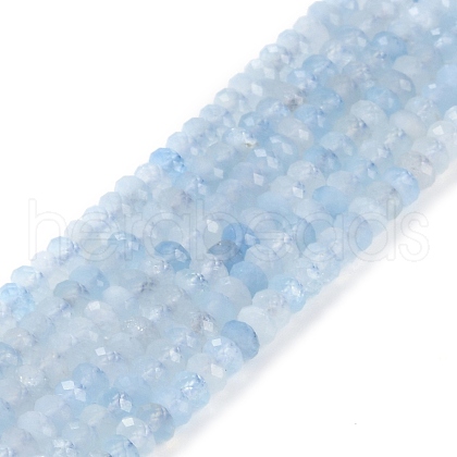 Natural Aquamarine Beads Strands G-E194-12-01-1