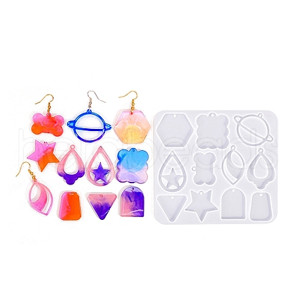 Geometry Earrings Pendants DIY Silicone Mold DIY-Q033-01D-1