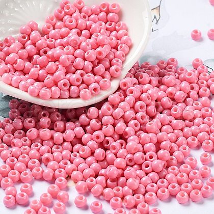 Baking Paint Glass Seed Beads SEED-H002-I-A504-1