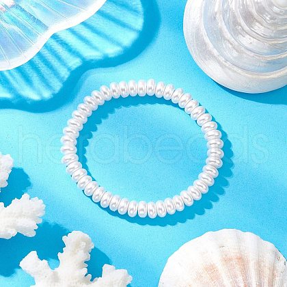 Transparent Spray Painted Glass Beaded Bracelets for Children BJEW-JB11756-1
