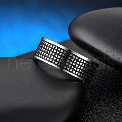 201 Stainless Steel Finger Rings for Men FS-WGEC394-01-1