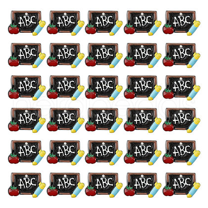 Globleland 30Pcs Opaque Resin Pendants RESI-GL0001-07-1