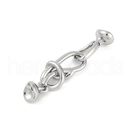 Brass Hook and S-Hook Clasps KK-U043-19P-1