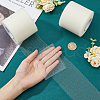 50 Yards Elastic Polyester Deco Mesh Ribbons SRIB-WH0011-129A-3