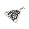 316 Surgical Stainless Steel Pendants STAS-D304-35AS-2