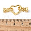 Brass Fold Over Clasps KK-M320-19G-3