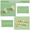 DICOSMETIC 30Pcs 304 Stainless Steel Stud Earring Findings STAS-DC0010-96-4