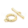 Brass Toggle Clasps KK-G416-27G-2