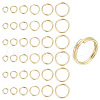 GOMAKERER 120Pcs 6 Styles Brass Split Rings KK-GO0001-52-1