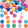 SUNNYCLUE 80Pcs 10 Colors Acrylic Beads SACR-SC0001-39-1