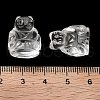Natural Quartz Crystal Carved Half Hole Beads G-K367-02C-3
